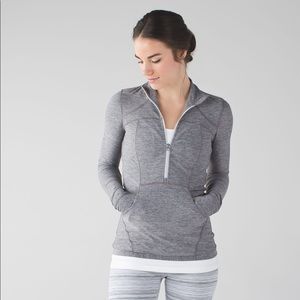 Lululemon Define Half Zip Heathered Slate